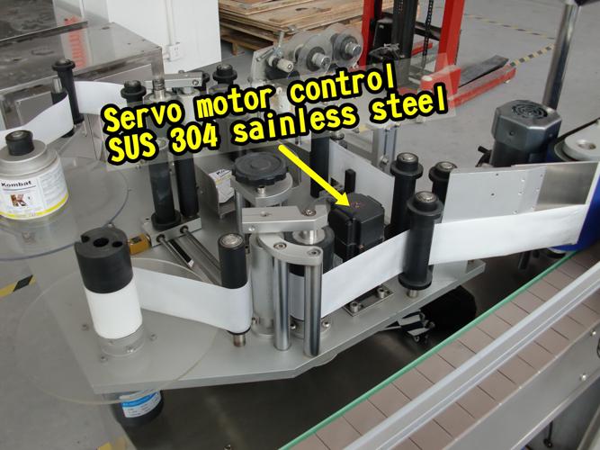 מכסה 5 גלונים מכונת תיוג אוטומטית דו צדדית להדבקה עצמית