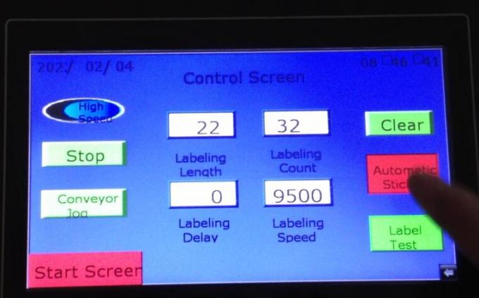 אובייקט זיהוי עין קסם מכונת תוויות מדבקות צד כפולות אוטומטיות עם פטיפון