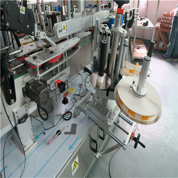 שלוש מכונות תוויות דבקות עצמי קדמיות / אחוריות / צוואריות משקאות / מזון / כימי יומי