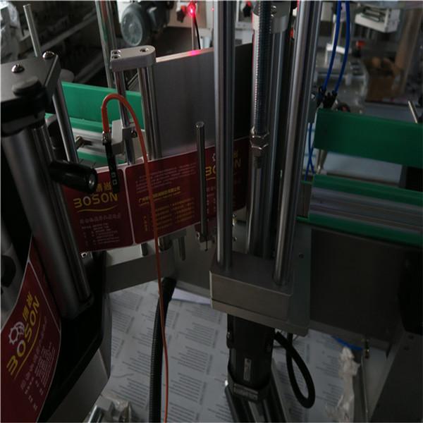 מוליך מכונה לסימון בקבוקים סגלגלים בצד אחד, מכונת תיוג מדבקות דבקות עצמית