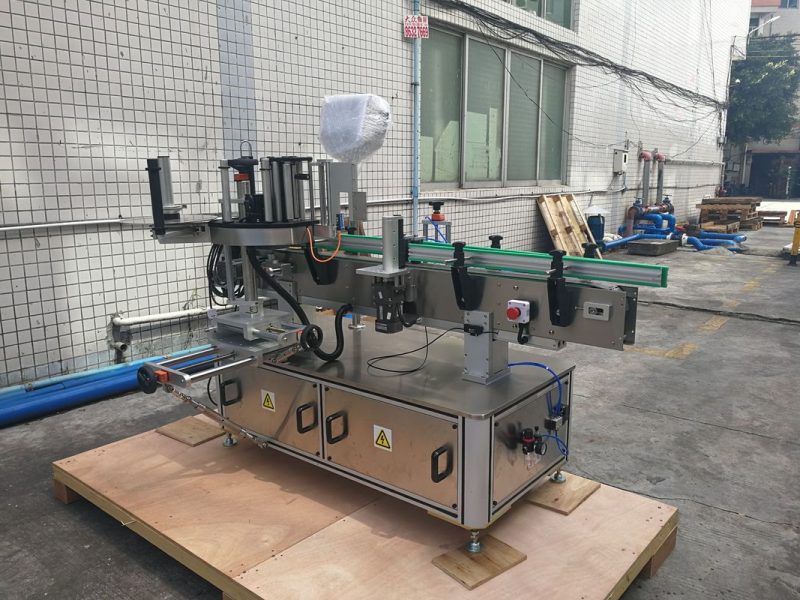 סין אוטומטית דבק בקבוק עגול אוטומטי מדבקת תיוג מכונת בקרת PLC